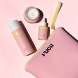 Mum's The Word Bundle: Skincare Trio + Fuca Cosmetics Bag + Mosk Melbourne Daisy Chain Bracelet (Worth $49.95)
